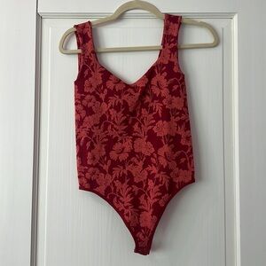 Free people floral bodysuit